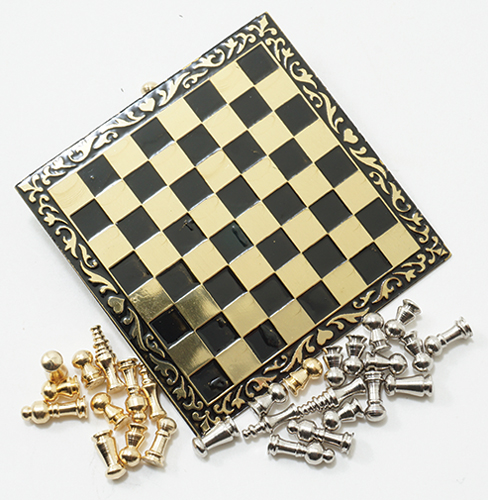 Dollhouse Miniature Chess Set